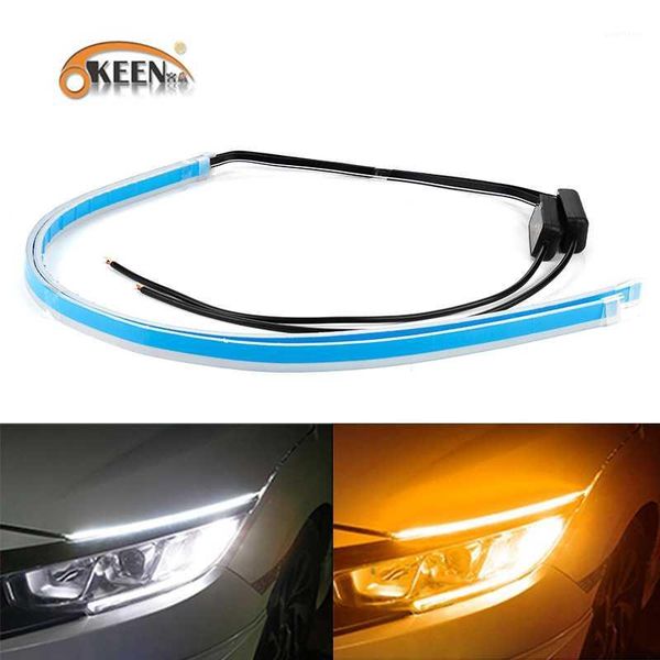 okeen 2pcs flexible drl daytime running light strip 30 45 60cm for headlight sequential flowing turn signal yellow waterproof1
okeen 2pcs flexible drl daytime running light strip 30 45 60cm for headlight sequential flowing turn signal yellow waterproof1