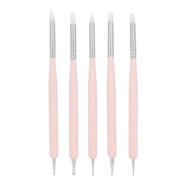 5 pcs 2 ways nail dotting pen silicone nail pen nail art brush uv gel painting drawing brush manicure tool, Yellow
5 pcs 2 ways nail dotting pen silicone nail pen nail art brush uv gel painting drawing brush manicure tool, Yellow