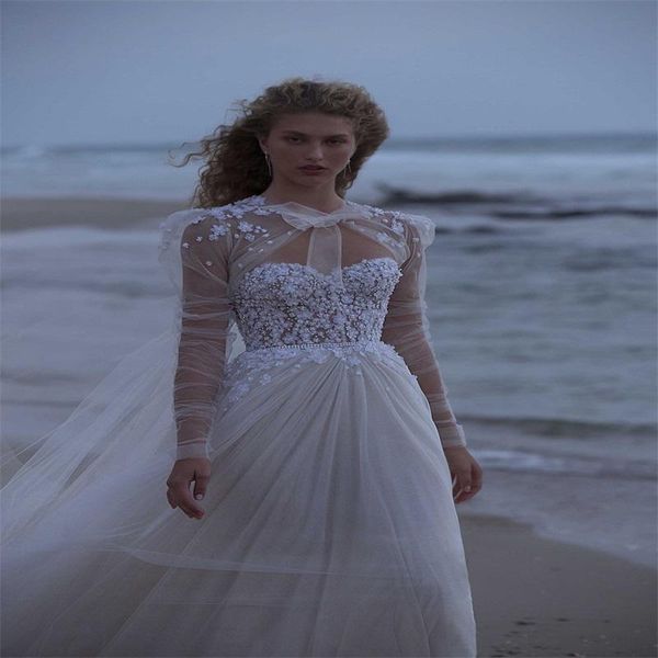 setwell sweetheart a-line wedding dresses sleeveless backless flowers lace appliques floor length bridal gowns with cape, White
setwell sweetheart a-line wedding dresses sleeveless backless flowers lace appliques floor length bridal gowns with cape, White