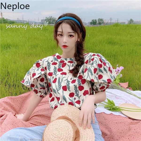 neploe floral women blouses ruffle puff short sleeve o-neck shirts 2020 summer korean causal sweet blusas mujer de moda 4b1761, White
neploe floral women blouses ruffle puff short sleeve o-neck shirts 2020 summer korean causal sweet blusas mujer de moda 4b1761, White