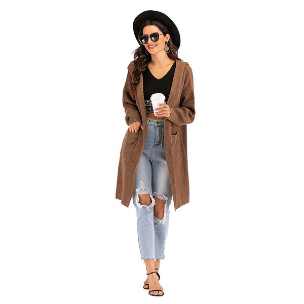 medium length sweater cardigan women's autumn and winter new korean version loose and lazy wind pocket foreign style versatile sweater, White
medium length sweater cardigan women's autumn and winter new korean version loose and lazy wind pocket foreign style versatile sweater, White