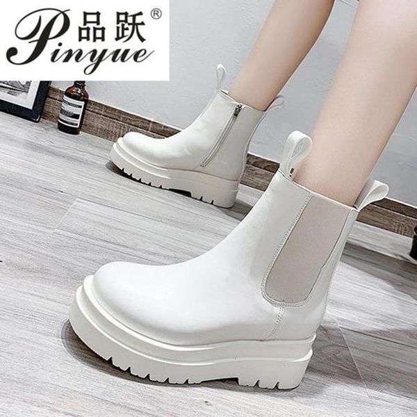 pu leather boots women boots heel for ladies slip on platform basic side zipper ankle, Black
pu leather boots women boots heel for ladies slip on platform basic side zipper ankle, Black