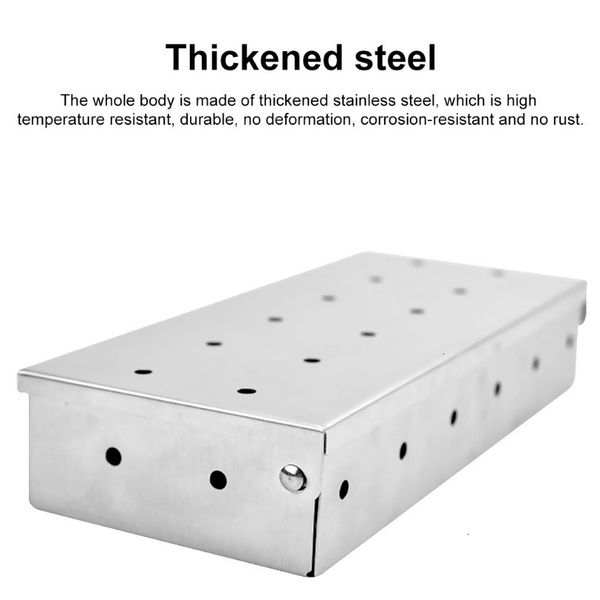 box gas grill for grill charcoal smoker bbq wood chips large capacity stainless steel meat smoky flavor box barbecue tools h wmtgyx
box gas grill for grill charcoal smoker bbq wood chips large capacity stainless steel meat smoky flavor box barbecue tools h wmtgyx