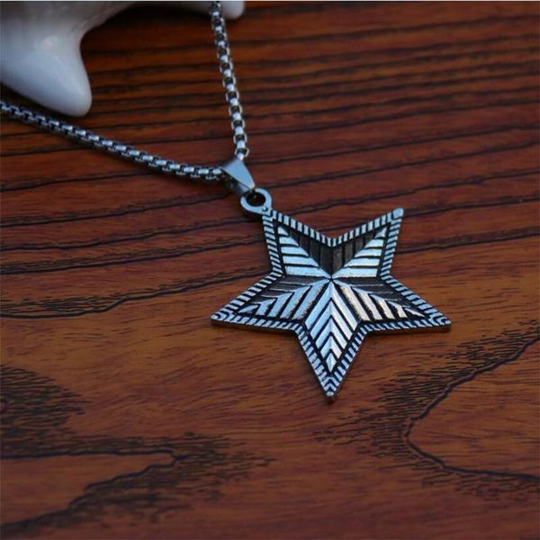 new five-pointed star necklaces long wears fashion pendants harness necklaces leather chain choker harajuku punk jewelry, Silver
new five-pointed star necklaces long wears fashion pendants harness necklaces leather chain choker harajuku punk jewelry, Silver