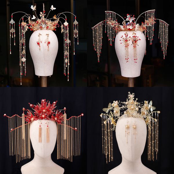 bridal costume headdress, ancient style, luxurious atmosphere, imperial court crown, xiayi, dragon and phoenix coat, Silver
bridal costume headdress, ancient style, luxurious atmosphere, imperial court crown, xiayi, dragon and phoenix coat, Silver