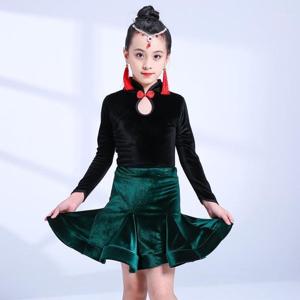 girls latin dance dress + skirt ballroom dance dress for kids dancewear child tango samba costumes stage performance1, Black;red
girls latin dance dress + skirt ballroom dance dress for kids dancewear child tango samba costumes stage performance1, Black;red
