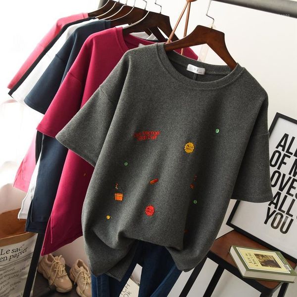 winter autumn women's t shirts cool t shirt woman short sleeve solid cotton loose tee streetwears1, White
winter autumn women's t shirts cool t shirt woman short sleeve solid cotton loose tee streetwears1, White