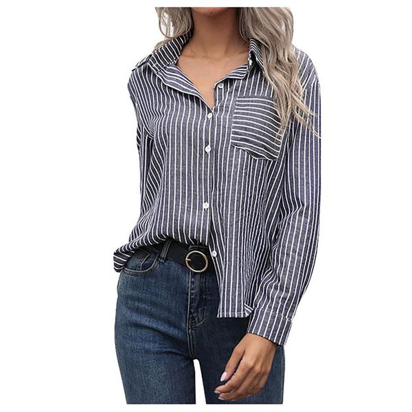 women blouse shirt stripe print fashion cotton shirt elegant office ladies streetwear women shirts blusas mujer de moda 2020, White
women blouse shirt stripe print fashion cotton shirt elegant office ladies streetwear women shirts blusas mujer de moda 2020, White