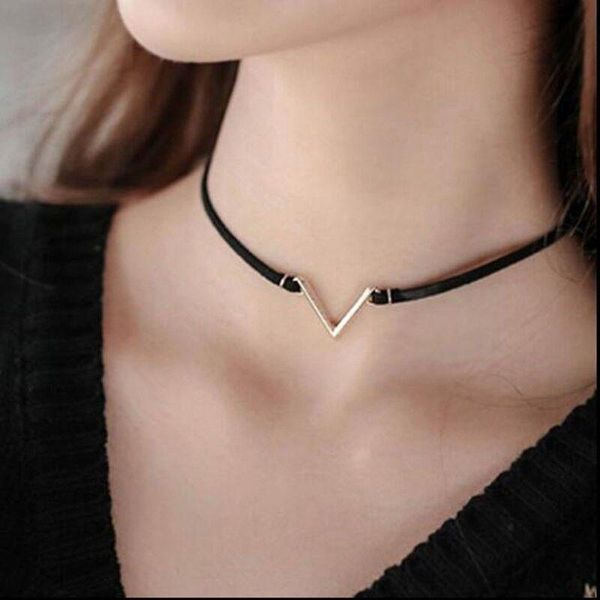 chokers 2021 simple style deerskin v pendant, necklace fashion women jewelry accessories, Golden;silver
chokers 2021 simple style deerskin v pendant, necklace fashion women jewelry accessories, Golden;silver
