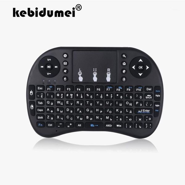 i8 2.4g mini wireless english russian lithium rechargeable battery keyboard air mouse and touchpad for android tv box pc lap
i8 2.4g mini wireless english russian lithium rechargeable battery keyboard air mouse and touchpad for android tv box pc lap