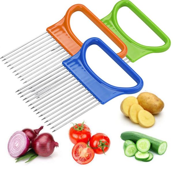 stainless steel onion cutter onion fork fruit vegetables cutter slicer tomato cutter knife cutting safe aid holder kitchen tools 4 colors
stainless steel onion cutter onion fork fruit vegetables cutter slicer tomato cutter knife cutting safe aid holder kitchen tools 4 colors