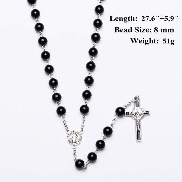 unique design black glass pearls catholic rosary necklace rosary necklace black cross religious necklace 50pcs/lot, Silver
unique design black glass pearls catholic rosary necklace rosary necklace black cross religious necklace 50pcs/lot, Silver