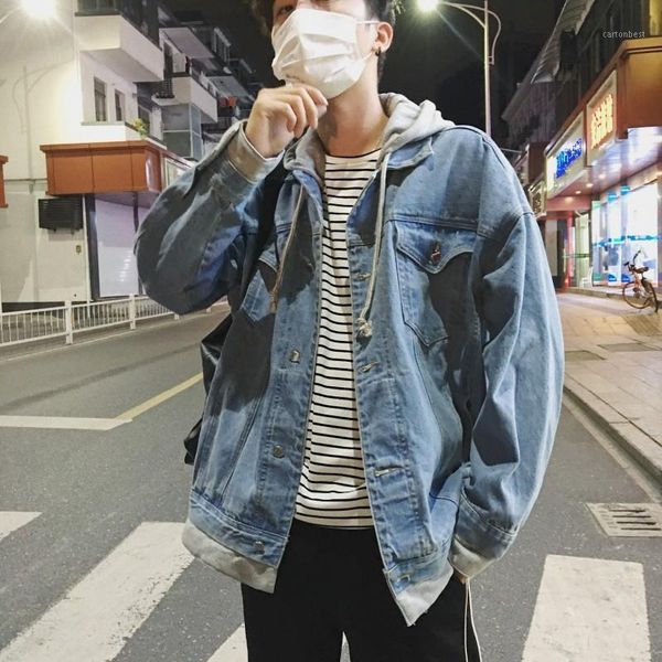 men's jackets cotton denim jacket loose japanese large size fashion1, Black;brown
men's jackets cotton denim jacket loose japanese large size fashion1, Black;brown