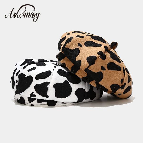 retro wool beret hat women fashion cow print felt beret hat female harajuku painter autumn winter outdoor newsboy women, Blue;gray
retro wool beret hat women fashion cow print felt beret hat female harajuku painter autumn winter outdoor newsboy women, Blue;gray