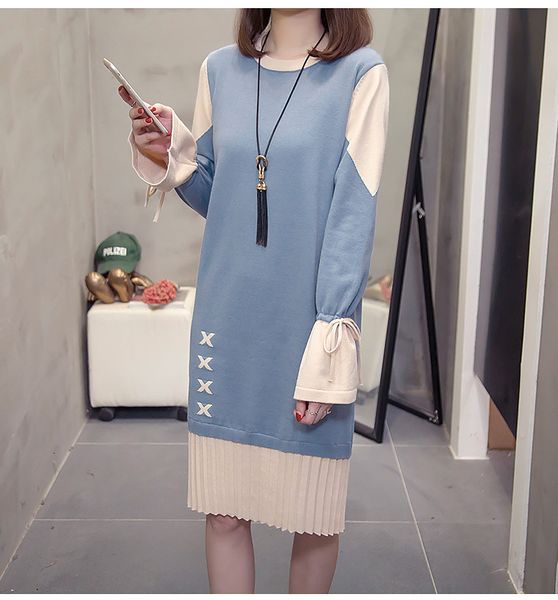 2021 new new big size female fall bell sew sleeve sweater dress in bottom h00290 kl58, Black;gray
2021 new new big size female fall bell sew sleeve sweater dress in bottom h00290 kl58, Black;gray