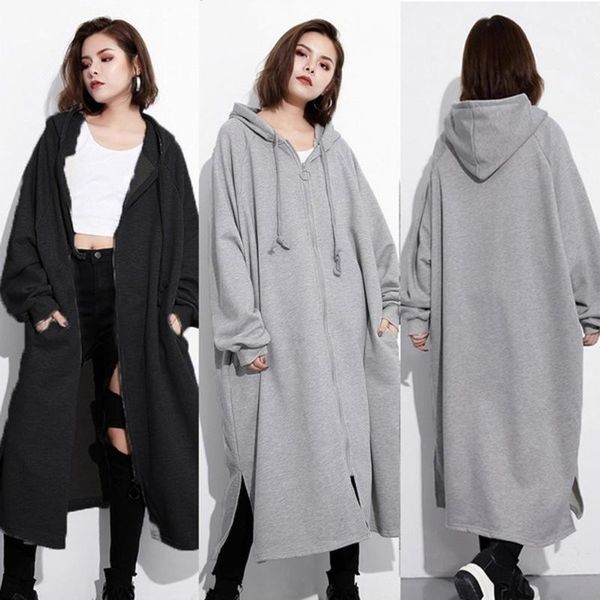 women hooded coats jackets 2020 plus size 2xl female long sleeve zip long jackets ladies winter outerwear thin windbreakers#g30, Black;brown
women hooded coats jackets 2020 plus size 2xl female long sleeve zip long jackets ladies winter outerwear thin windbreakers#g30, Black;brown