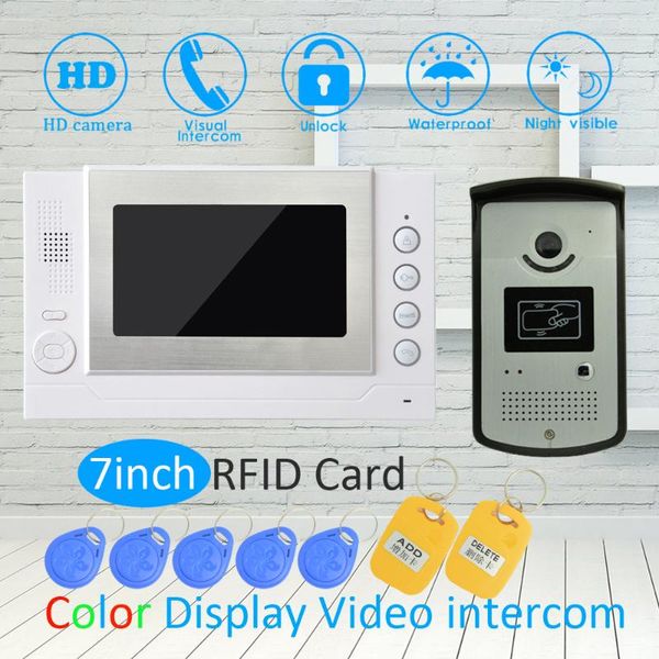 video door phones 1 set smart home device to 7 inch lcd display phone bell intercom system with rfid unlock hd night camera
video door phones 1 set smart home device to 7 inch lcd display phone bell intercom system with rfid unlock hd night camera