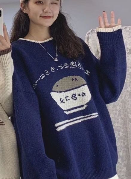 autumn 2021 and winter new lazy backwind beautiful female student sweater around neck loose joker coat tide 1 0xdd, White;black
autumn 2021 and winter new lazy backwind beautiful female student sweater around neck loose joker coat tide 1 0xdd, White;black