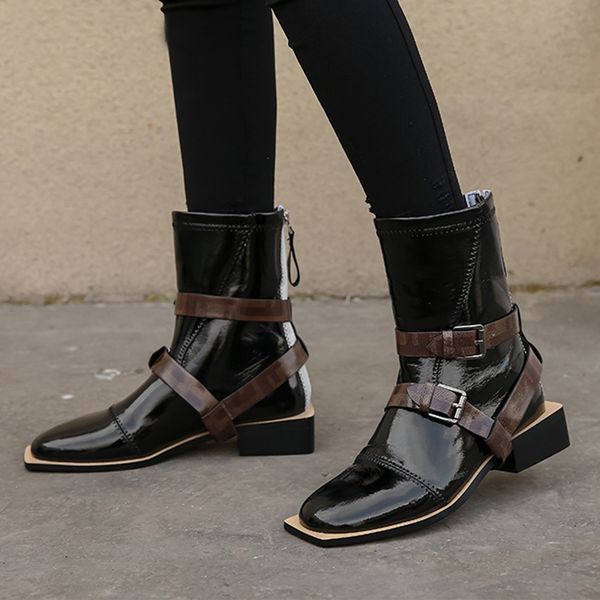 2020 arrival new autumn winter female ankle boots fashion round toe buckle three colours ladies black shoes za9x
2020 arrival new autumn winter female ankle boots fashion round toe buckle three colours ladies black shoes za9x