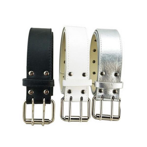 men women casual belt adjustable work pu retro fashion double pin buckle waistband strap all match jeans punk adjsutable, Black;brown
men women casual belt adjustable work pu retro fashion double pin buckle waistband strap all match jeans punk adjsutable, Black;brown