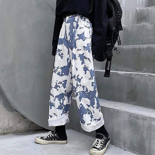 women's jeans 2021 autumn and winter retro washed ink tie-dye pants ins fashion harajuku loose street wild straight wide leg jeans1, Blue
women's jeans 2021 autumn and winter retro washed ink tie-dye pants ins fashion harajuku loose street wild straight wide leg jeans1, Blue