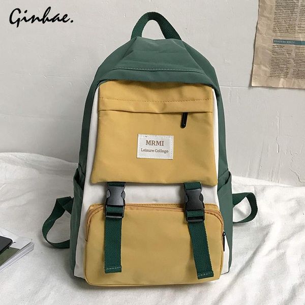 preppy style nylon patchwork backpack women large capacity school backpack for girls multifunction travel shoulder bags rucksack
preppy style nylon patchwork backpack women large capacity school backpack for girls multifunction travel shoulder bags rucksack
