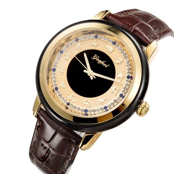 wristwatches gezfeel genuine mo cui waterproof quartz watch jade men's watches high-end leather gift box packaging reloj hombre, Slivery;brown
wristwatches gezfeel genuine mo cui waterproof quartz watch jade men's watches high-end leather gift box packaging reloj hombre, Slivery;brown