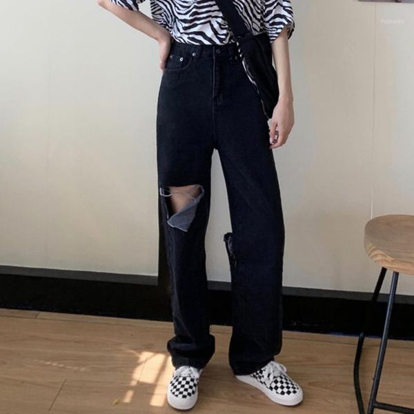 streetwear loose hole black jeans casual women high waist y2k wide leg denim ripped pant vintage bottoms korea style 2020 autumn1, Blue
streetwear loose hole black jeans casual women high waist y2k wide leg denim ripped pant vintage bottoms korea style 2020 autumn1, Blue