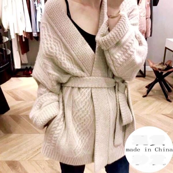 south korea coat coatins new fashion style autumn loose and versatile v-neck lace up long sleeve medium length knitted cardigan coat f2s0b f, White;black
south korea coat coatins new fashion style autumn loose and versatile v-neck lace up long sleeve medium length knitted cardigan coat f2s0b f, White;black