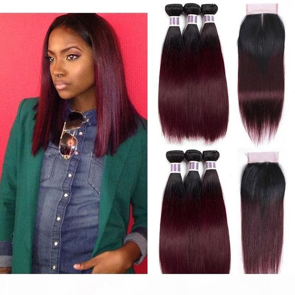 brazilian peruvian malaysian ombre human hair weave bundles with closure 1b 99j straight black roots wine red hair extensions pre-colored, Black;brown
brazilian peruvian malaysian ombre human hair weave bundles with closure 1b 99j straight black roots wine red hair extensions pre-colored, Black;brown
