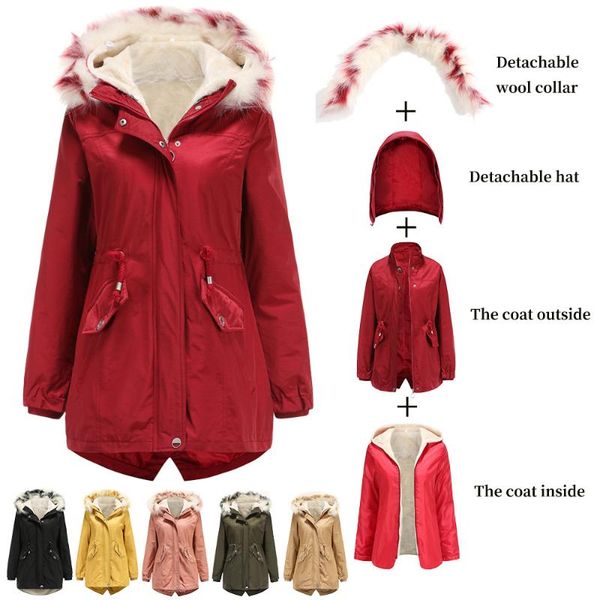 women's down & parkas woman puffer jacket winter coat korean plus size harajuku bubble boutique clothing 2021 fur parka, Black
women's down & parkas woman puffer jacket winter coat korean plus size harajuku bubble boutique clothing 2021 fur parka, Black