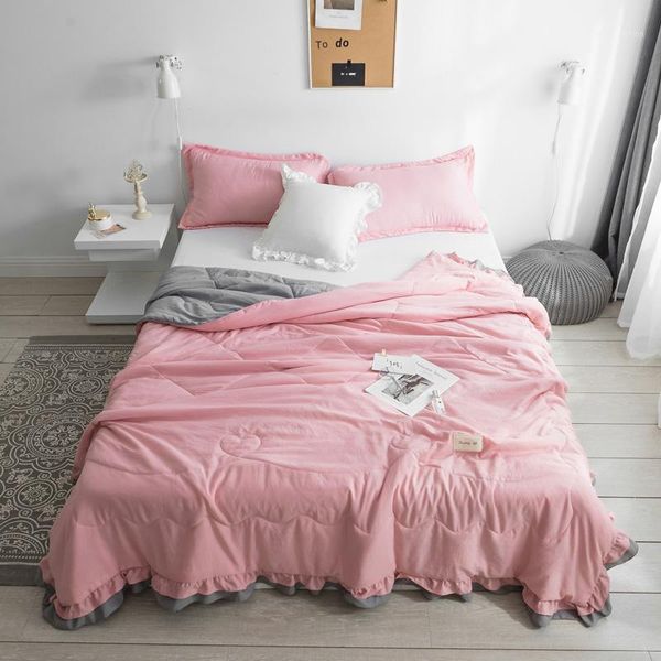 new simple washing cotton summer quilt twin full queen king blankets bed cover children adults girls duvet pink soft comforters1
new simple washing cotton summer quilt twin full queen king blankets bed cover children adults girls duvet pink soft comforters1