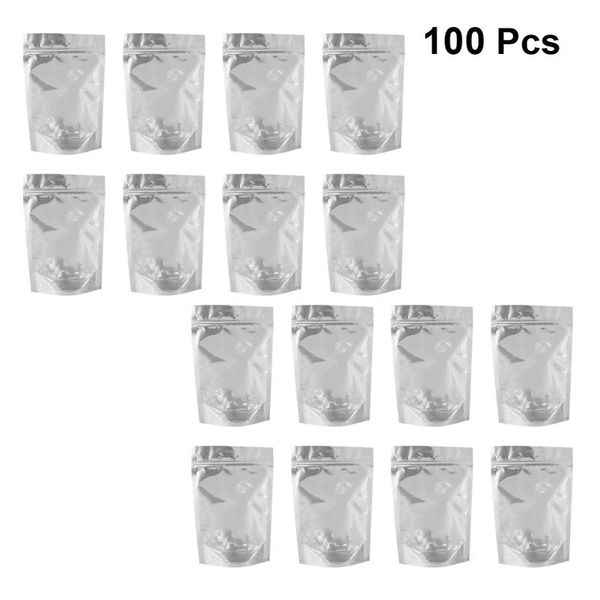 gift wrap 100pcs translucent aluminium foil bag plastic zipper zealed self-sealing bags resealable packaging pouch silver
gift wrap 100pcs translucent aluminium foil bag plastic zipper zealed self-sealing bags resealable packaging pouch silver