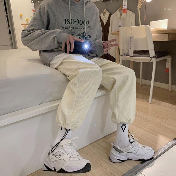 autumn corduroy pants men's fashion retro casual wide-leg pants men streetwear wild loose hip-hop korean straight trousers mens1, Black
autumn corduroy pants men's fashion retro casual wide-leg pants men streetwear wild loose hip-hop korean straight trousers mens1, Black