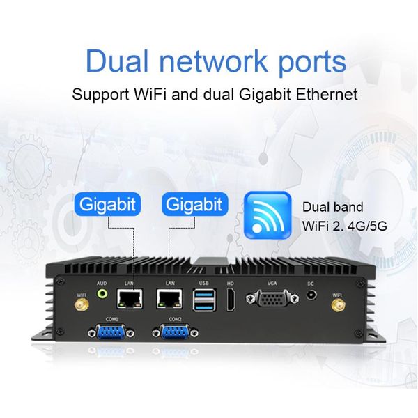 mini pcs fanless industrial computer micro pc small intel 4200u 2*com 2*ddr4 ram wifi vga 6*usb rs232 gigabit ethernet
mini pcs fanless industrial computer micro pc small intel 4200u 2*com 2*ddr4 ram wifi vga 6*usb rs232 gigabit ethernet