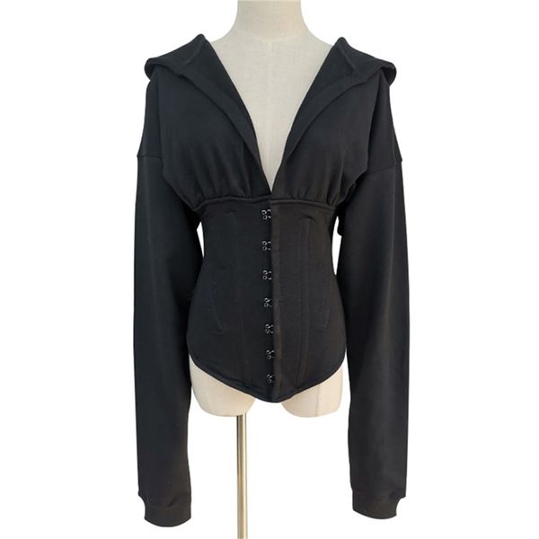 women hoodies sweatshirt corset spring autumn hoodie sweat tracksuit high street y200915, Black
women hoodies sweatshirt corset spring autumn hoodie sweat tracksuit high street y200915, Black