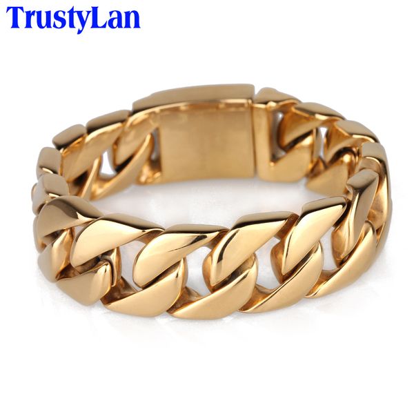 trustylan gold color bracelet men snap button mens jewellery stainless steel gold color men's bracelets bangles armband 200928, Black
trustylan gold color bracelet men snap button mens jewellery stainless steel gold color men's bracelets bangles armband 200928, Black