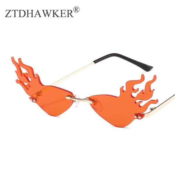 sunglasses blaze fashion trend flame women metal frameless personality glasses mirror, White;black
sunglasses blaze fashion trend flame women metal frameless personality glasses mirror, White;black