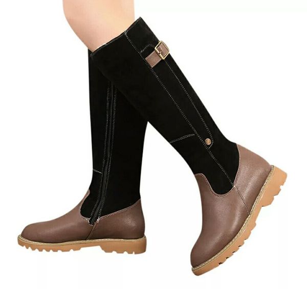 2020 new cross-border foreign trade new winter new womens low heel tall knight boots european and american plus size womens boots, Black
2020 new cross-border foreign trade new winter new womens low heel tall knight boots european and american plus size womens boots, Black