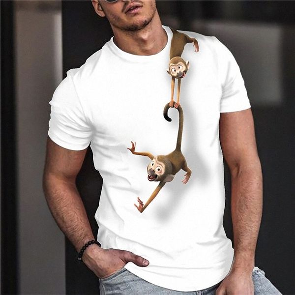 men's tee t shirt shirt 3d print graphic prints monkey crew neck daily holiday print short sleeve casual designer big and tall white /, White;black 
men's tee t shirt shirt 3d print graphic prints monkey crew neck daily holiday print short sleeve casual designer big and tall white /, White;black