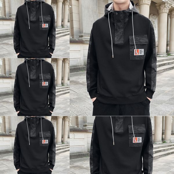 sweater men's spring and autumn thick long sleeve leisure trend relaxed 2020 new fashion sweater sweaterbrand hooded autumn men's, Black
sweater men's spring and autumn thick long sleeve leisure trend relaxed 2020 new fashion sweater sweaterbrand hooded autumn men's, Black