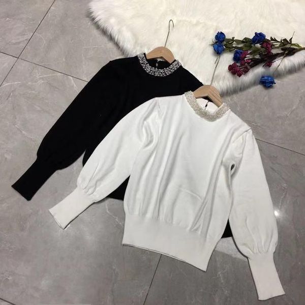 women's sweaters 12202 fashion 2021 runway luxury european design party style clothing, White;black
women's sweaters 12202 fashion 2021 runway luxury european design party style clothing, White;black