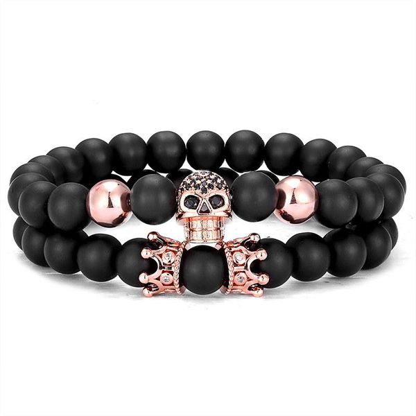 2 pieces / set of black stone skull bracelets buddha beads bracelet bracelet beads bracelets men and women pulseras masculina bbywqk
2 pieces / set of black stone skull bracelets buddha beads bracelet bracelet beads bracelets men and women pulseras masculina bbywqk