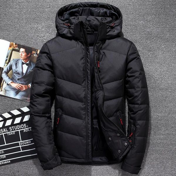 men's winter new white duck down warm jacket quality thick windbreaker casual windproof blue hooded clothing outdoor parka 2020, Black
men's winter new white duck down warm jacket quality thick windbreaker casual windproof blue hooded clothing outdoor parka 2020, Black