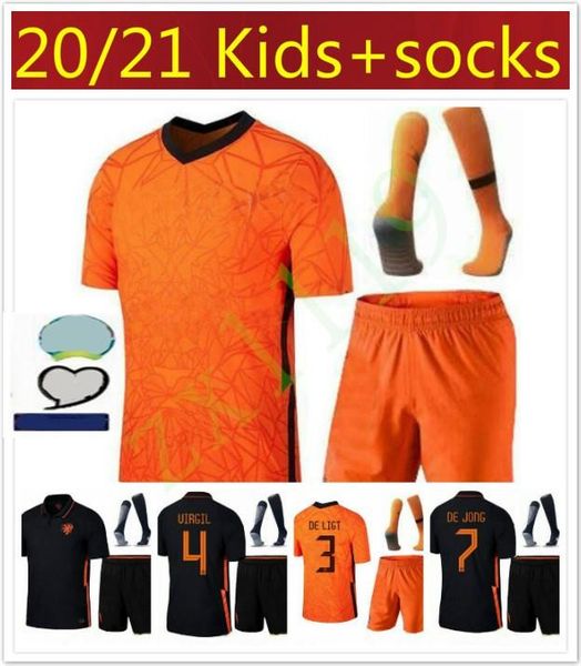 2020 kids néthérlands soccer jerseys de jong wijnaldum holland football kits shirt virgil jersey strootman memphis promes kids sets, Black
2020 kids néthérlands soccer jerseys de jong wijnaldum holland football kits shirt virgil jersey strootman memphis promes kids sets, Black