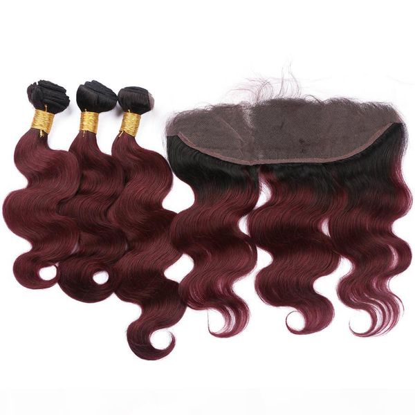 burgundy ombre brazilian human hair weaves with lace frontal pre plucked 1b 99j wine red ombre full frontal closure with body wave bundles, Black
burgundy ombre brazilian human hair weaves with lace frontal pre plucked 1b 99j wine red ombre full frontal closure with body wave bundles, Black