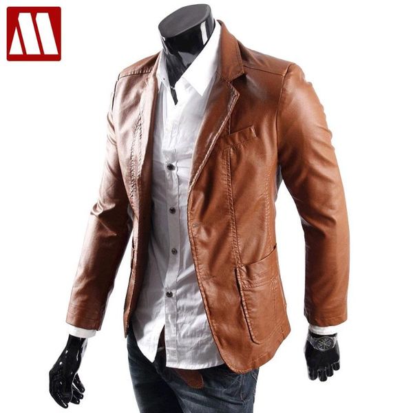 big size leather jacket for men casaul slim pu leather suit jackets men's waterproof blazer coats black/brown/yellow m - xxxxxxl
big size leather jacket for men casaul slim pu leather suit jackets men's waterproof blazer coats black/brown/yellow m - xxxxxxl
