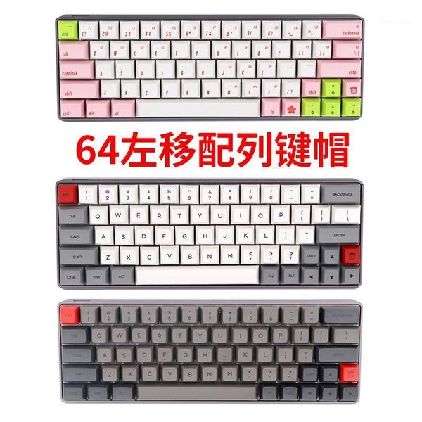 keyboards bgkp arrival dye sub keycap white and grey/pink white/dolch 64 keys for cherry mx left shift mechanical keyboard1
keyboards bgkp arrival dye sub keycap white and grey/pink white/dolch 64 keys for cherry mx left shift mechanical keyboard1
