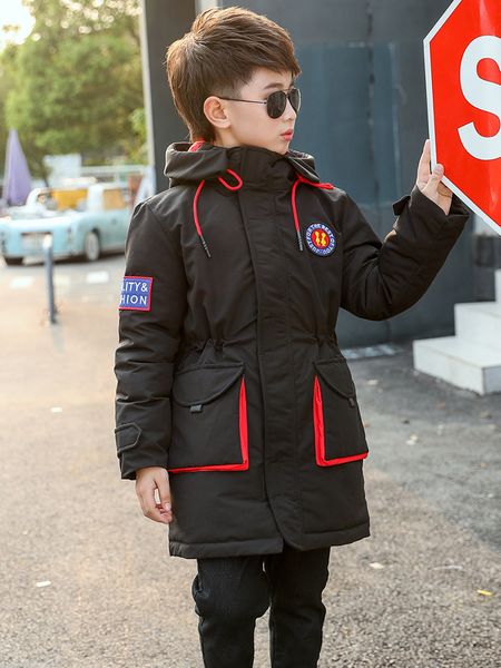 2019 new cotton padded boys' medium long work clothes girls' down coats for and children in winter, Blue;gray
2019 new cotton padded boys' medium long work clothes girls' down coats for and children in winter, Blue;gray