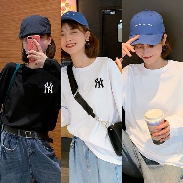 rioar cotton autumn winter new student's version loose and versatile ny long sleeve korean women's simple round neck fashion t-shi, White
rioar cotton autumn winter new student's version loose and versatile ny long sleeve korean women's simple round neck fashion t-shi, White